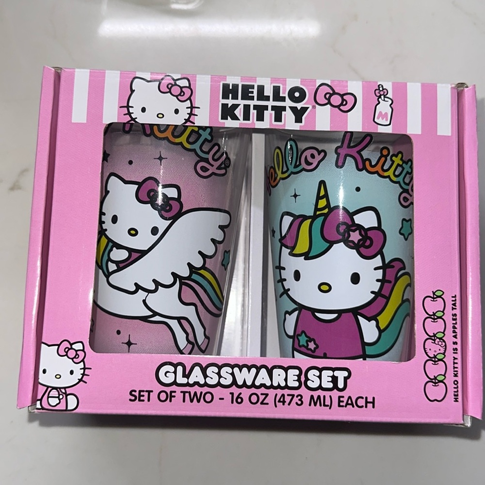 Hello Kitty Unicorn Glassware